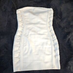 Iris White Bandage Mini Dress